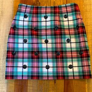 Vineyard Vines Plaid Red and Green Women's Skirt Size 0